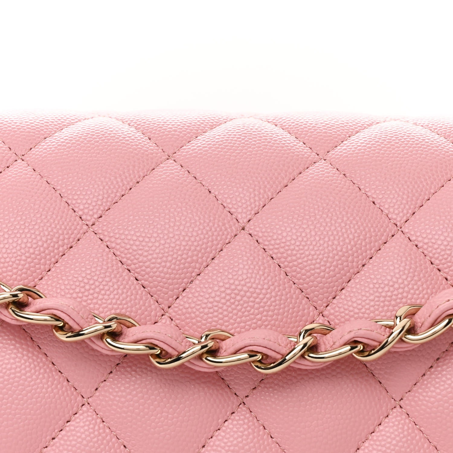 Chanel Caviar Quilted Jumbo Double Flap Pink 8 of 10