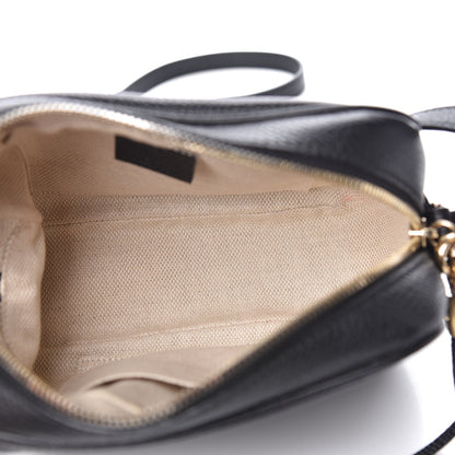Gucci Pebbled Calfskin Small Soho Disco Bag Black 5 of 10