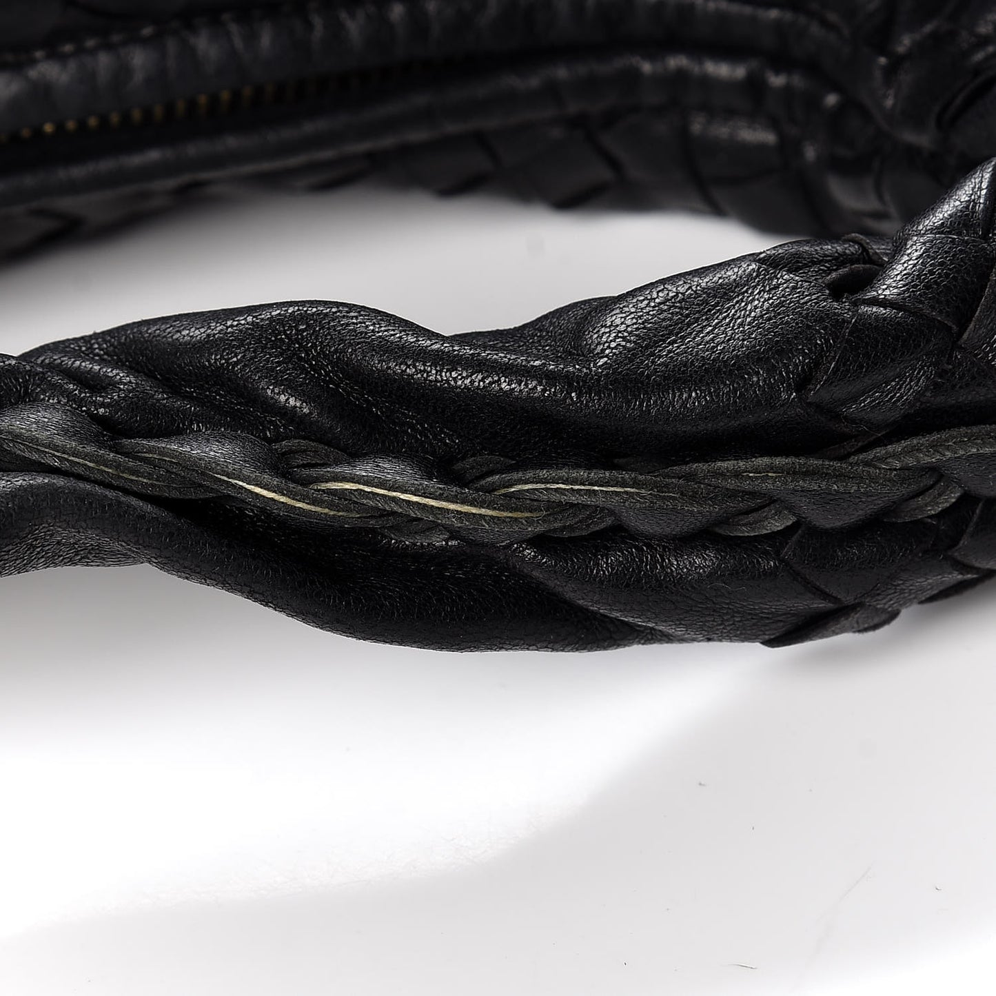 Nappa Intrecciato Medium Veneta Hobo Black