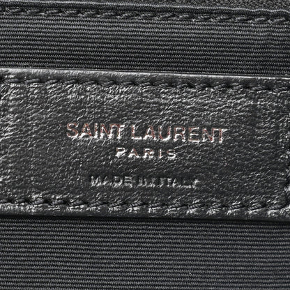 Saint Laurent Crinkled Calfskin Matelasse Monogram Large Niki Chain Satchel Black 6 of 11