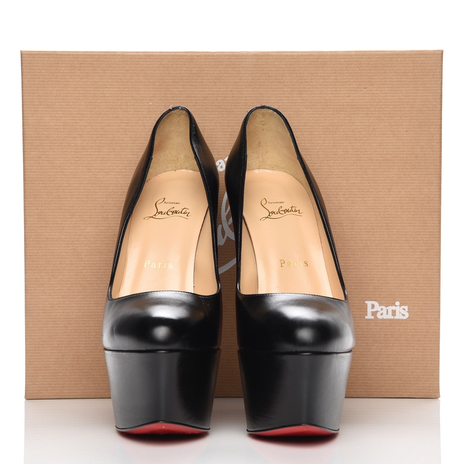 Christian Louboutin Shiny Calfskin Alta Vicky 160 Pumps 39.5 Black 7 of 7
