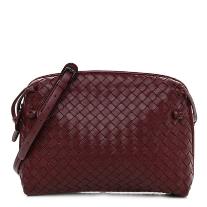 Bottega Veneta Nappa Intrecciato Pillow Crossbody Messenger Dark Red 1 of 9