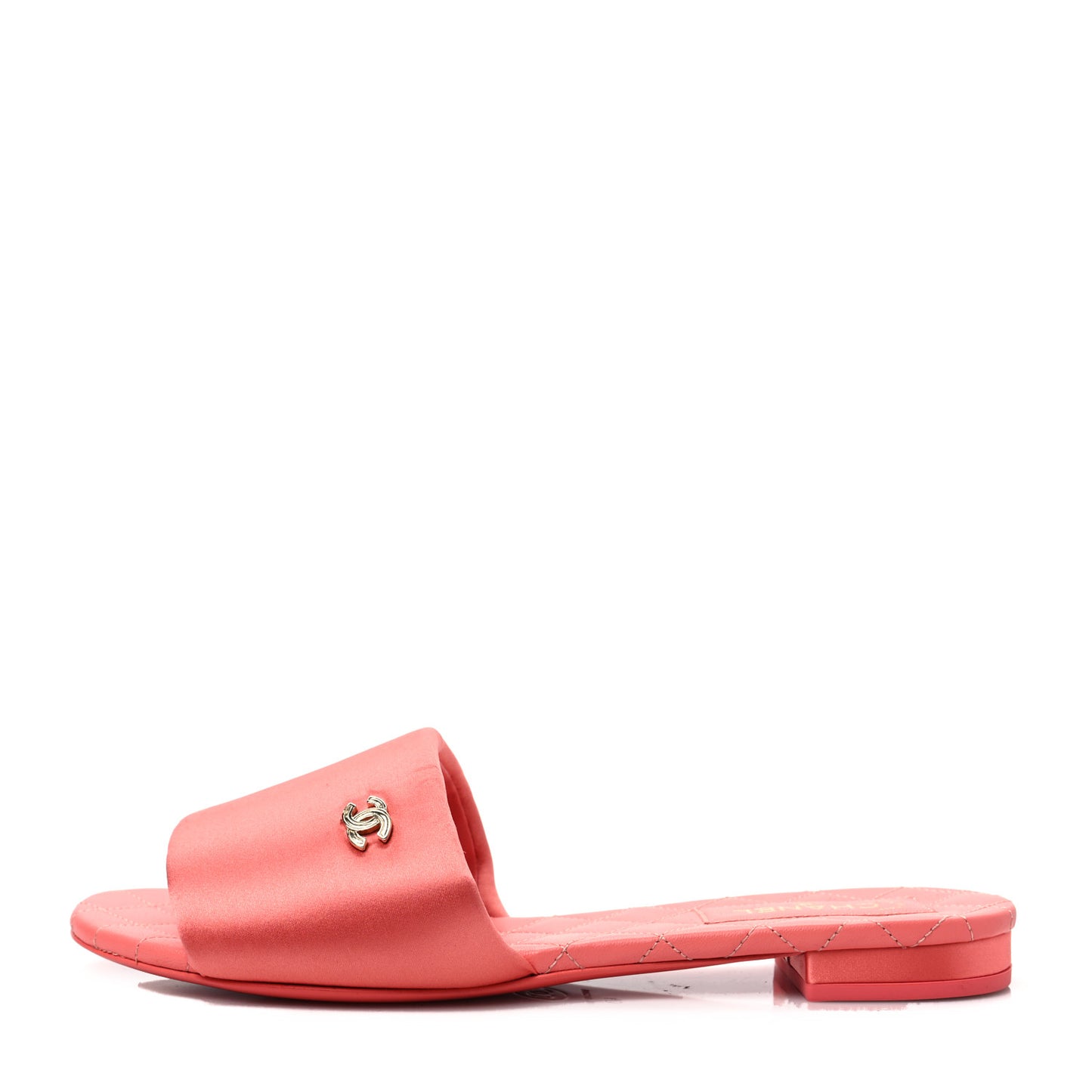 Satin Mule Sandals 40 Pink