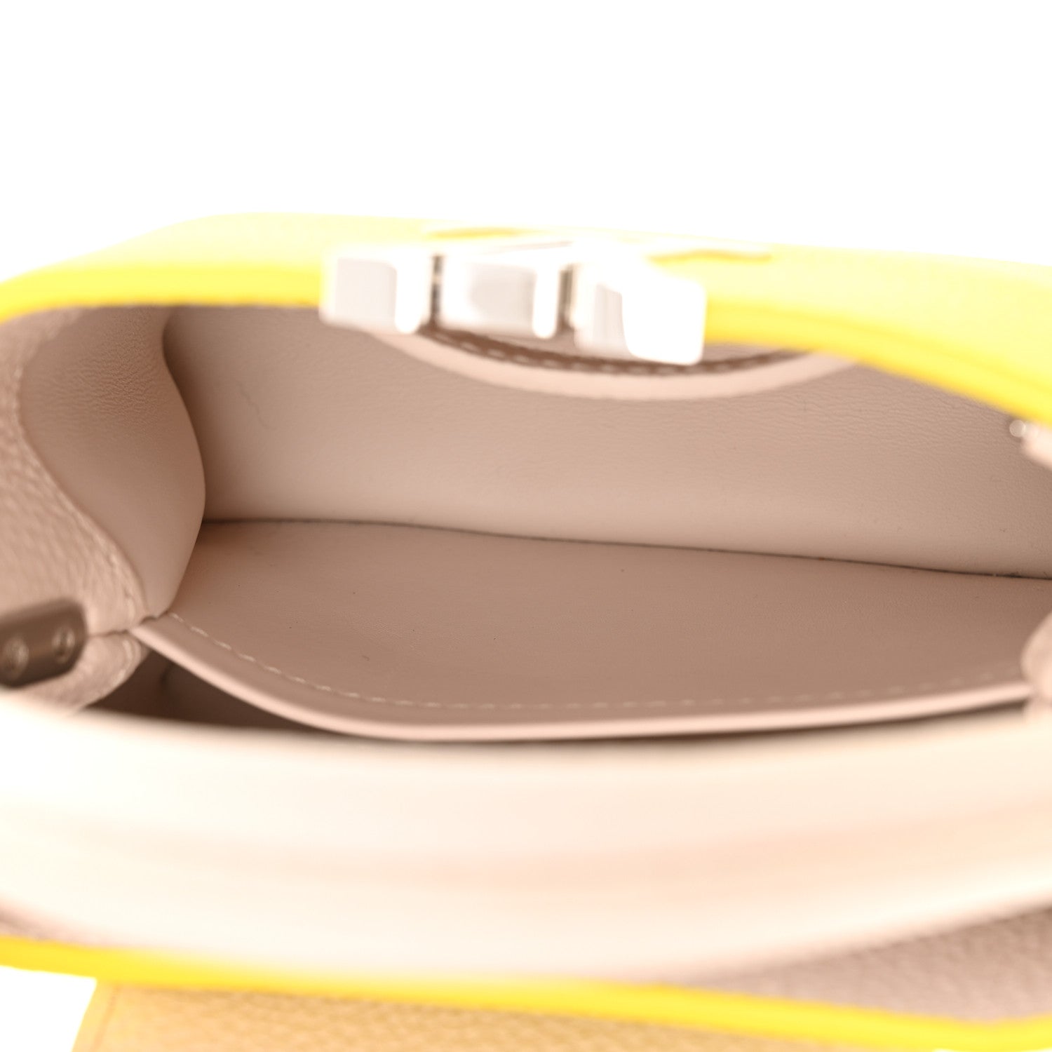 Louis Vuitton Taurillon Mini Capucines Yellow Beige 5 of 10