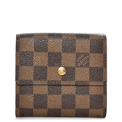 Louis Vuitton Damier Ebene Elise Wallet 1 of 9