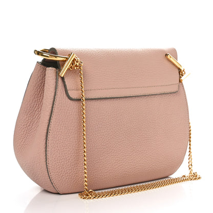 Chloe Grained Lambskin Mini Drew Shoulder Bag Cement Pink 2 of 8