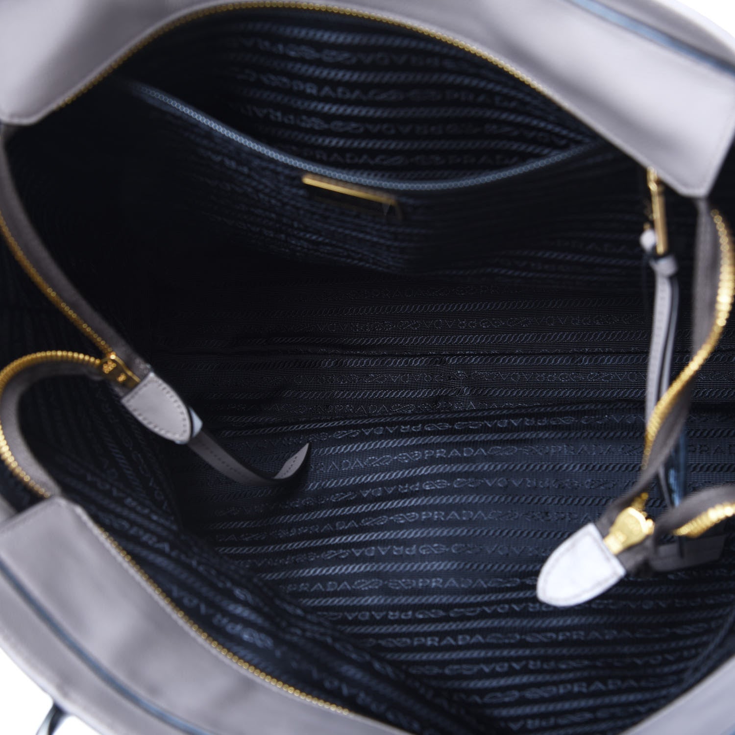 Prada Glace Calf Shopping Tote Argilla 4 of 10