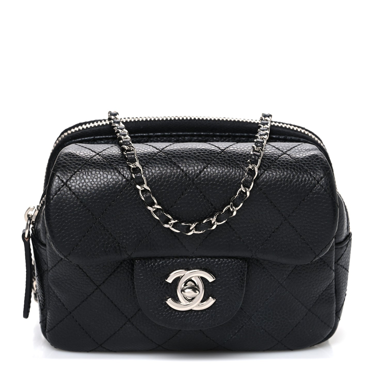 Caviar Quilted New Mini Flap Black