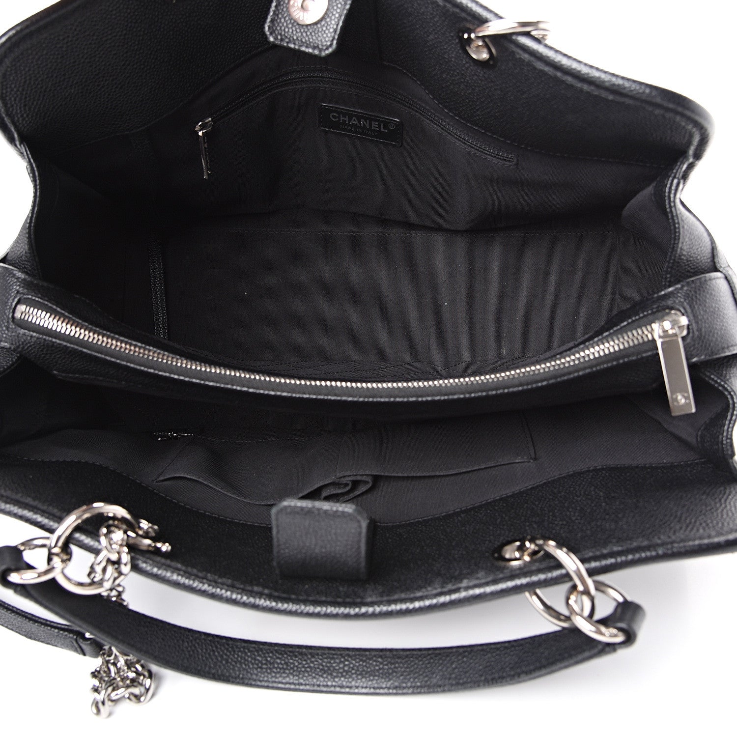 Chanel Caviar Stitched Shopping Tote Black 5 of 14