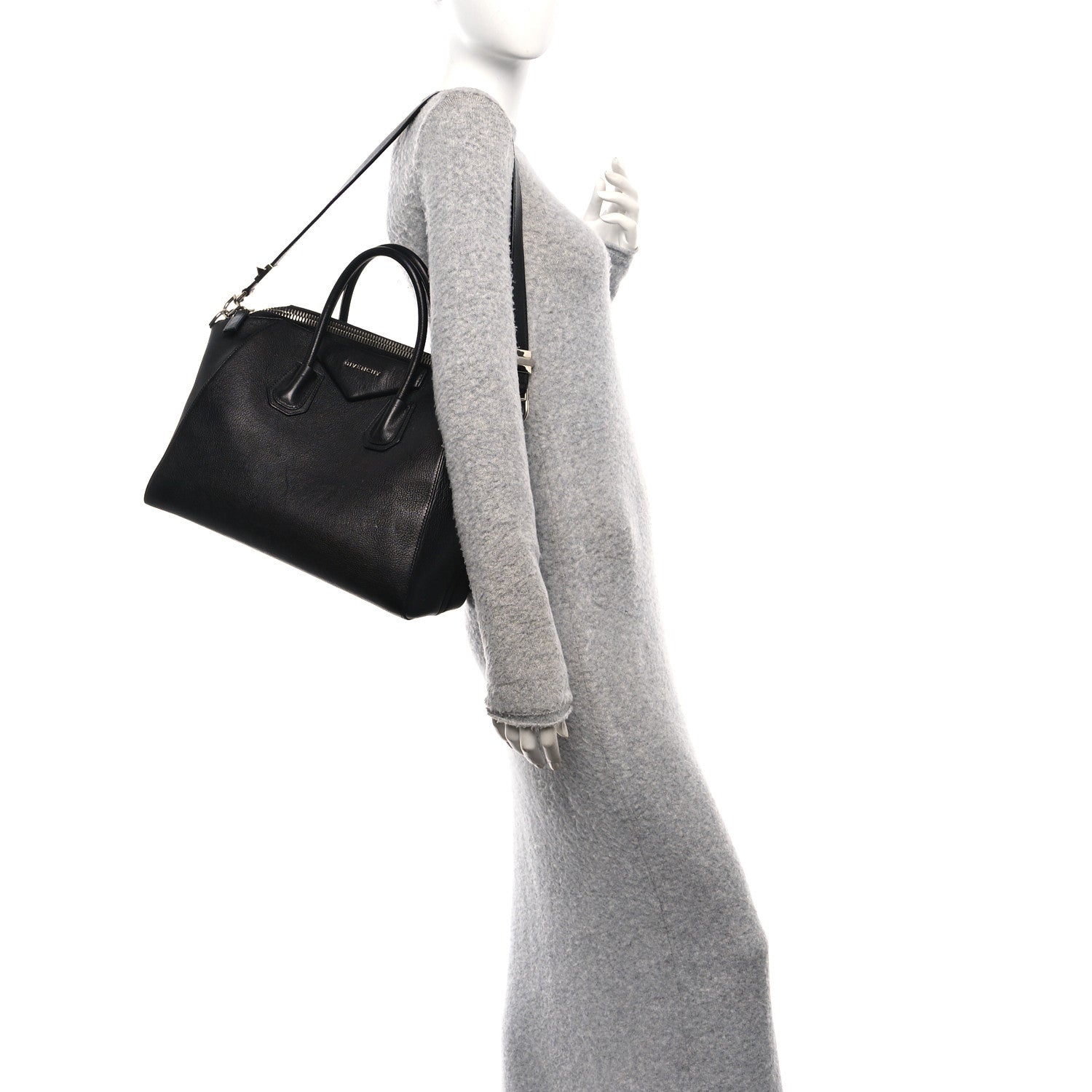 Givenchy Sugar Goatskin Medium Antigona Black 2 of 10