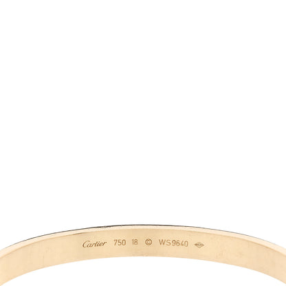 Cartier 18K Yellow Gold LOVE Bracelet 18 4 of 6