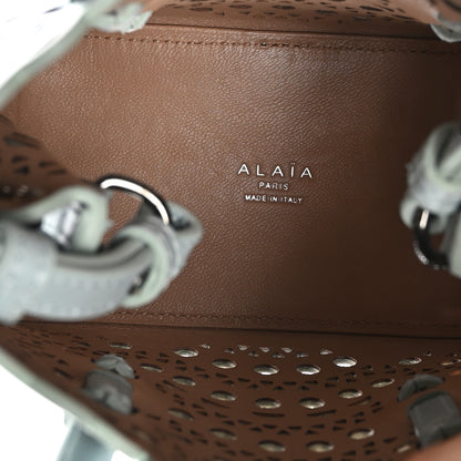 Alaia Calfskin Vienne Wave Mina 16 Bag Gris Vert 5 of 9