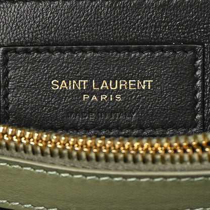 Saint Laurent Calfskin Y Quilted Monogram Small Loulou Chain Satchel Light Sage 6 of 13
