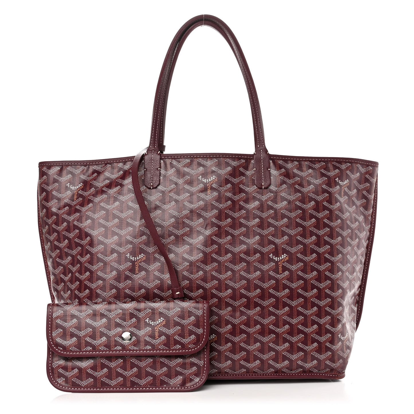 Goyardine Reversible Anjou PM Burgundy