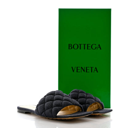 Bottega Veneta Denim Matelasse Padded Flat Sandals 37.5 Indigo 7 of 7