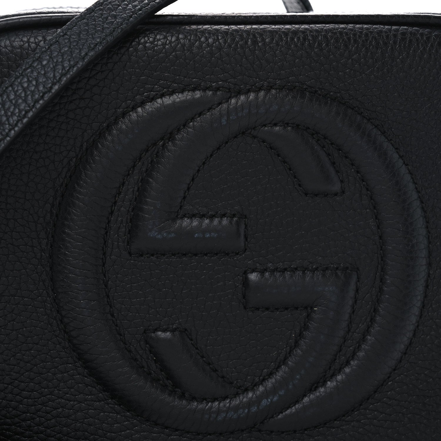 Gucci Pebbled Calfskin Small Soho Disco Bag Black 7 of 9