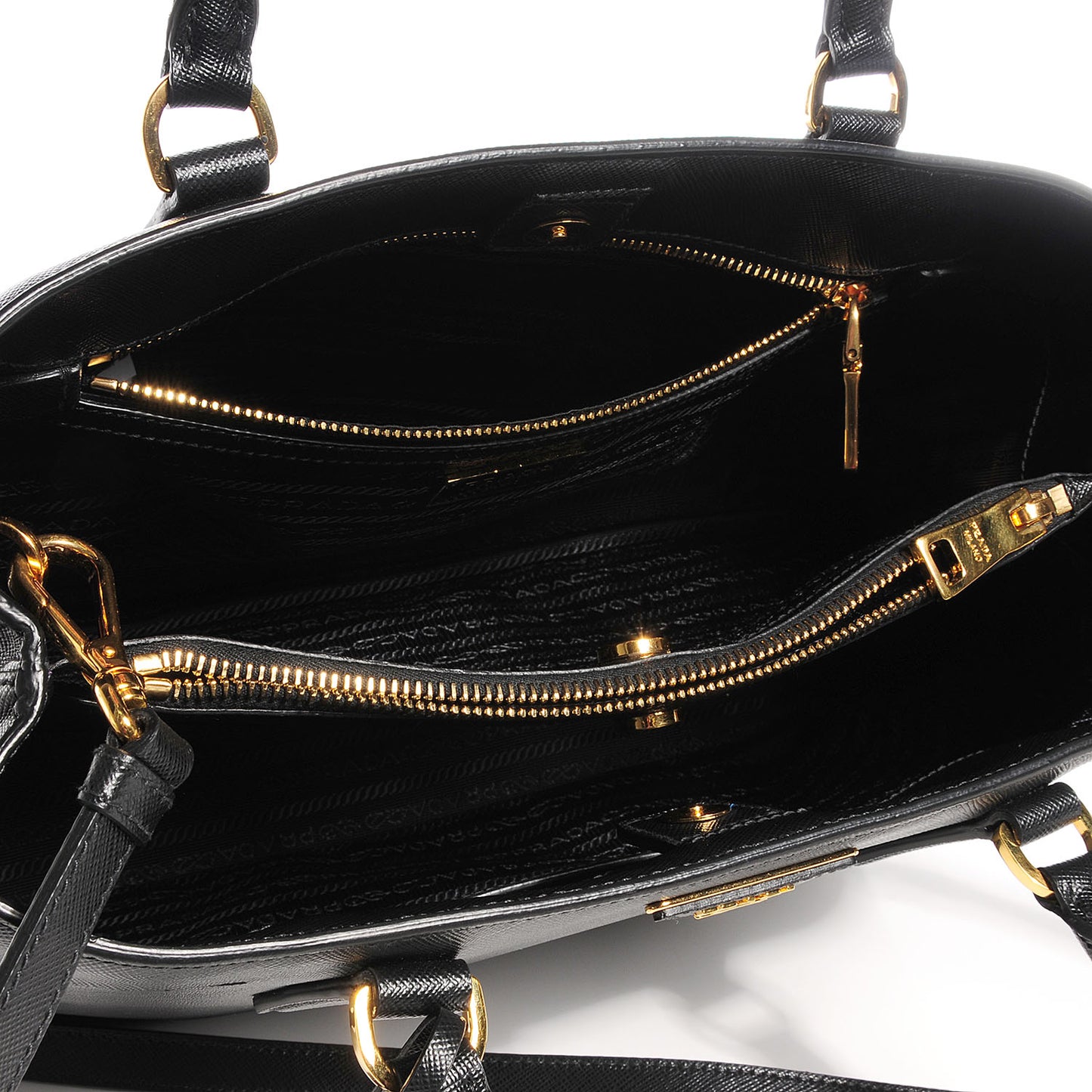 Saffiano Lux Medium Tote Nero Black