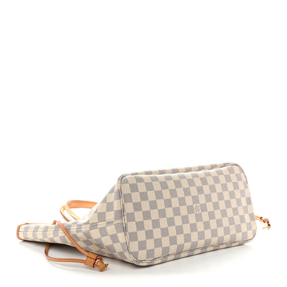Louis Vuitton Damier Azur Neo Neverfull MM Rose Ballerine 5 of 14