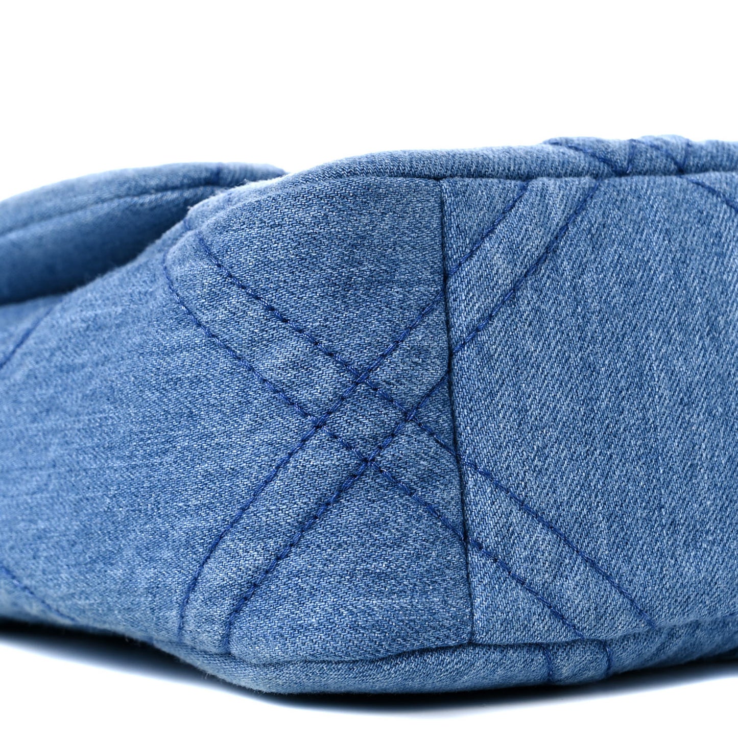 Denim Quilted Medium Chanel 19 Flap Blue