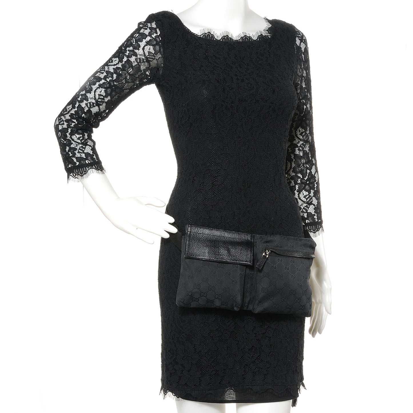 Monogram Belt Bag Black