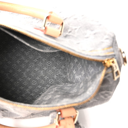 Louis Vuitton Monogram Denim Speedy Soft 30 Washed Gray 5 of 10