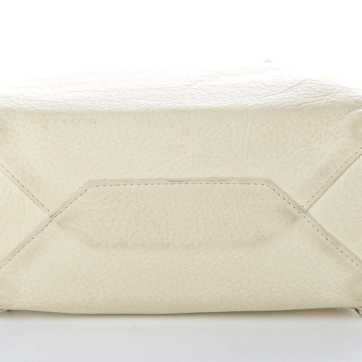 Veau Papier A4 Tote Blanc Creme