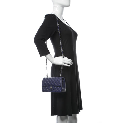 Chanel Lambskin Quilted Mini Rectangular Flap Purple 3 of 9