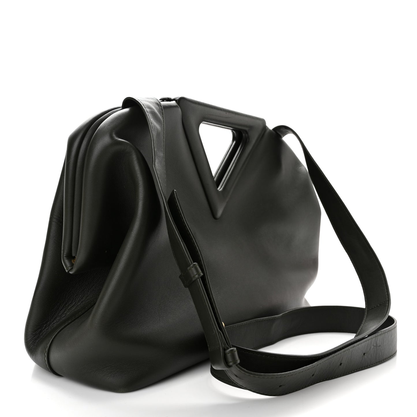Calfskin Large The Point Triangle Bag Camping