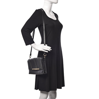 Christian Louboutin Calfskin Studded Frankenloubi Flap Crossbody Clutch Black 2 of 10