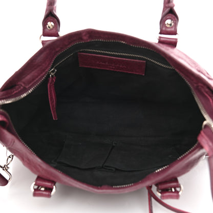 Balenciaga Agneau Classic Silver Hardware S City Violet Prune 5 of 10
