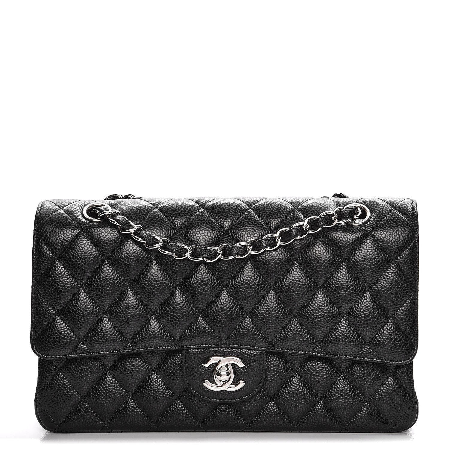 Chanel Caviar Quilted Medium Double Flap Black 1 of 7