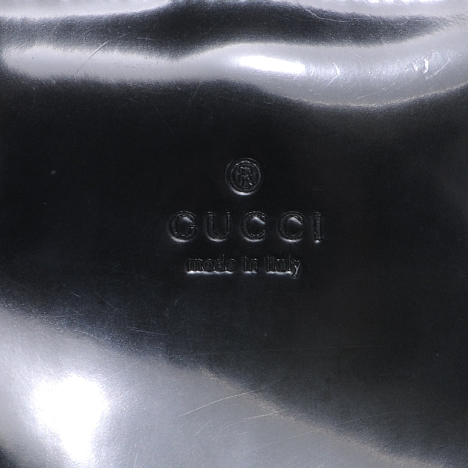Gucci Patent Leather Bamboo Bag Black 3 of 8