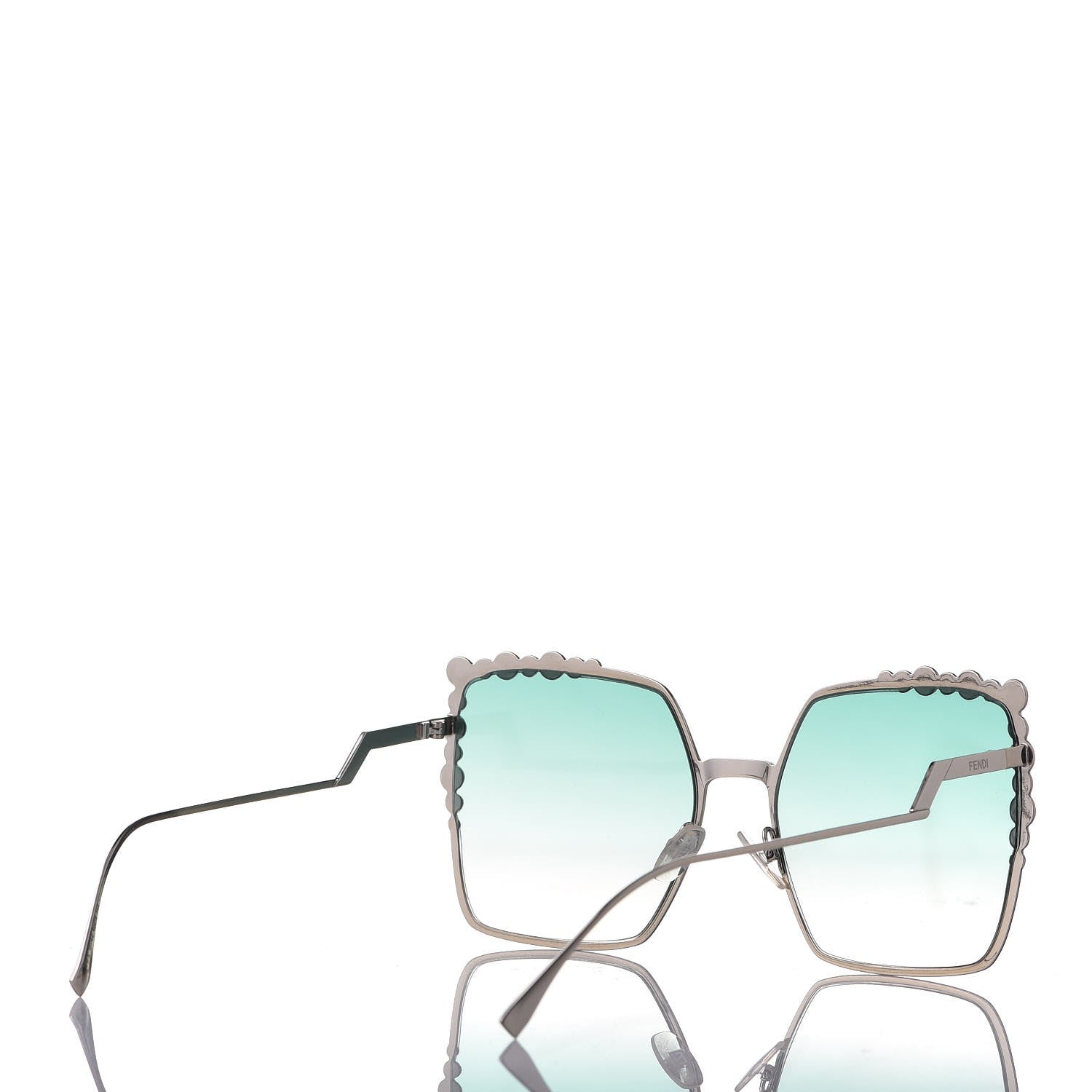 Fendi Metal Dots Square Sunglasses FF 0259/S Green Palladium 4 of 7