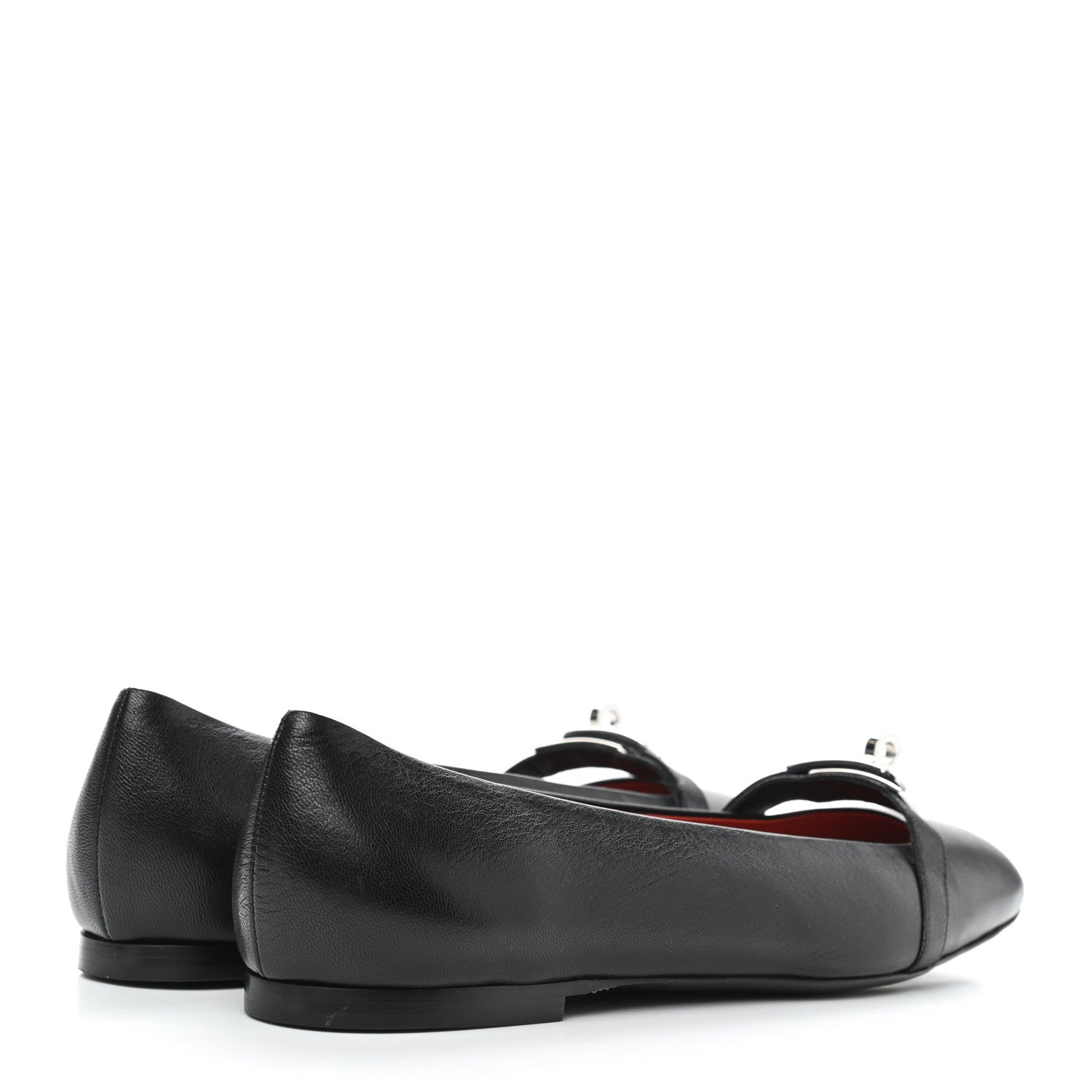 Hermes Goatskin Bilbao Ballerina Flats 40 Black 4 of 9