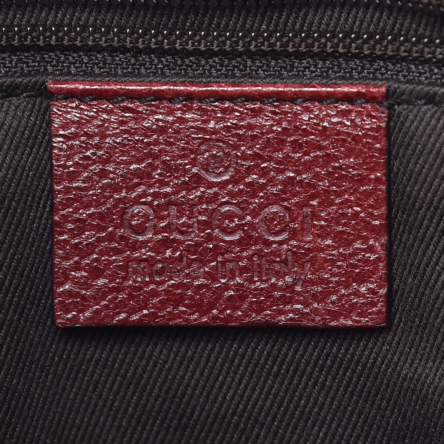 Monogram Calfskin Shoulder Bag Hobo Red