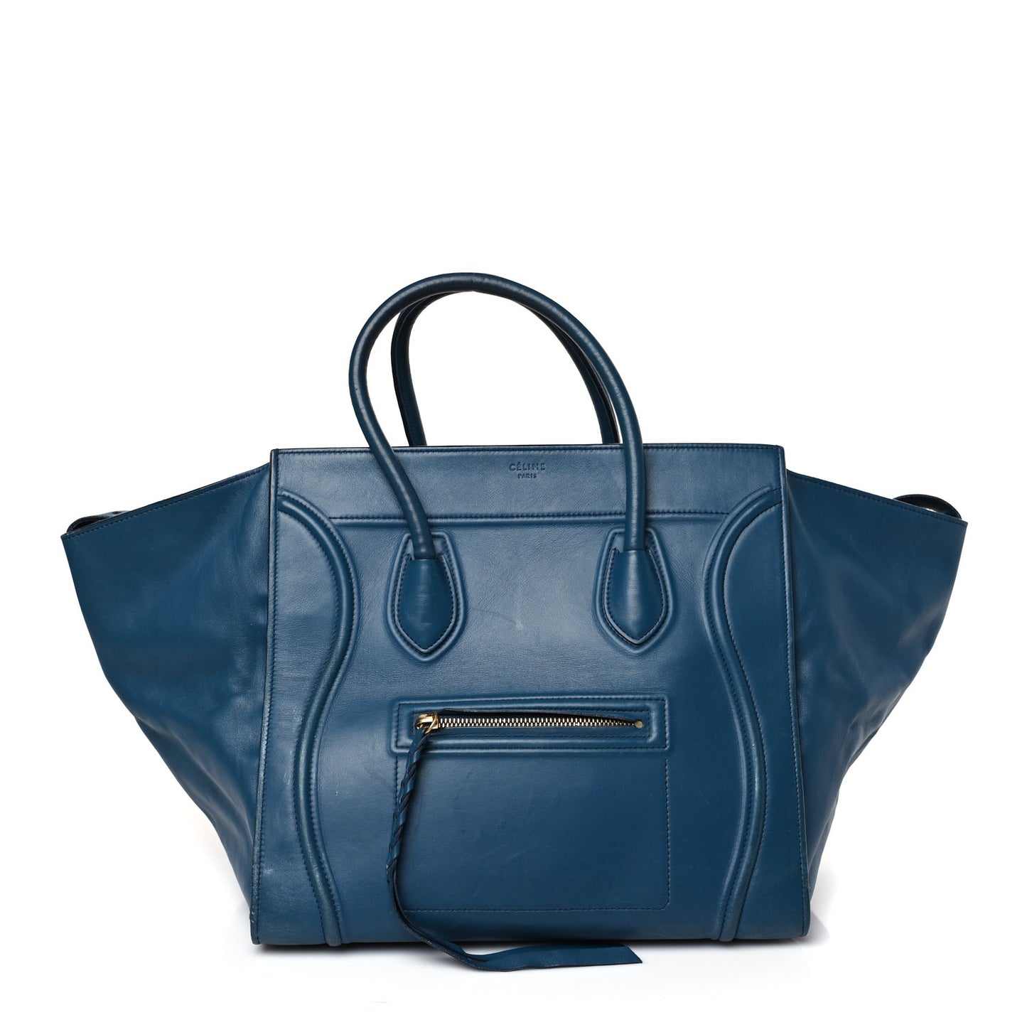 Smooth Calfskin Medium Phantom Luggage Slate