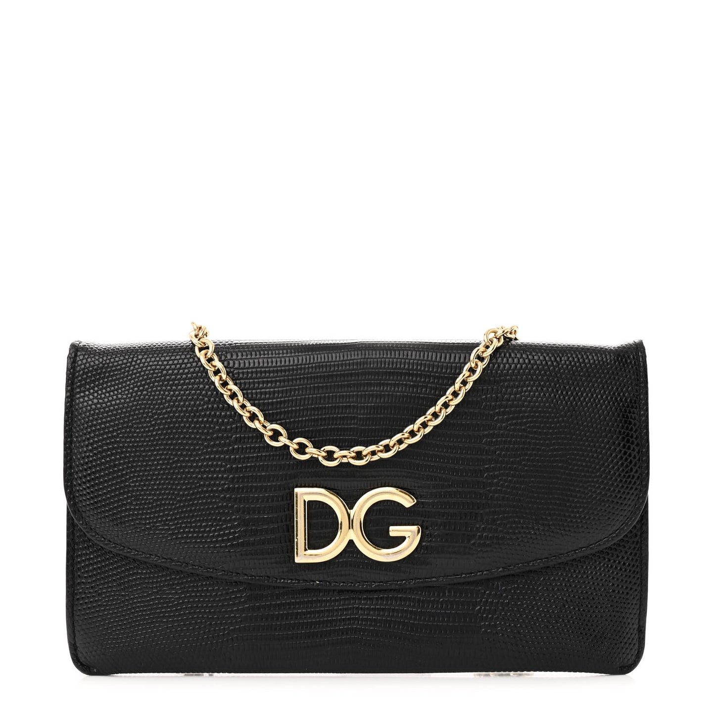 Lizard Effect Wallet On Chain Black