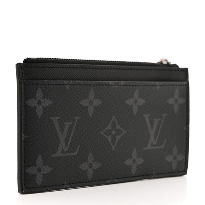 Louis Vuitton Reverse Monogram Eclipse Taiga Coin Card Holder 3 of 7