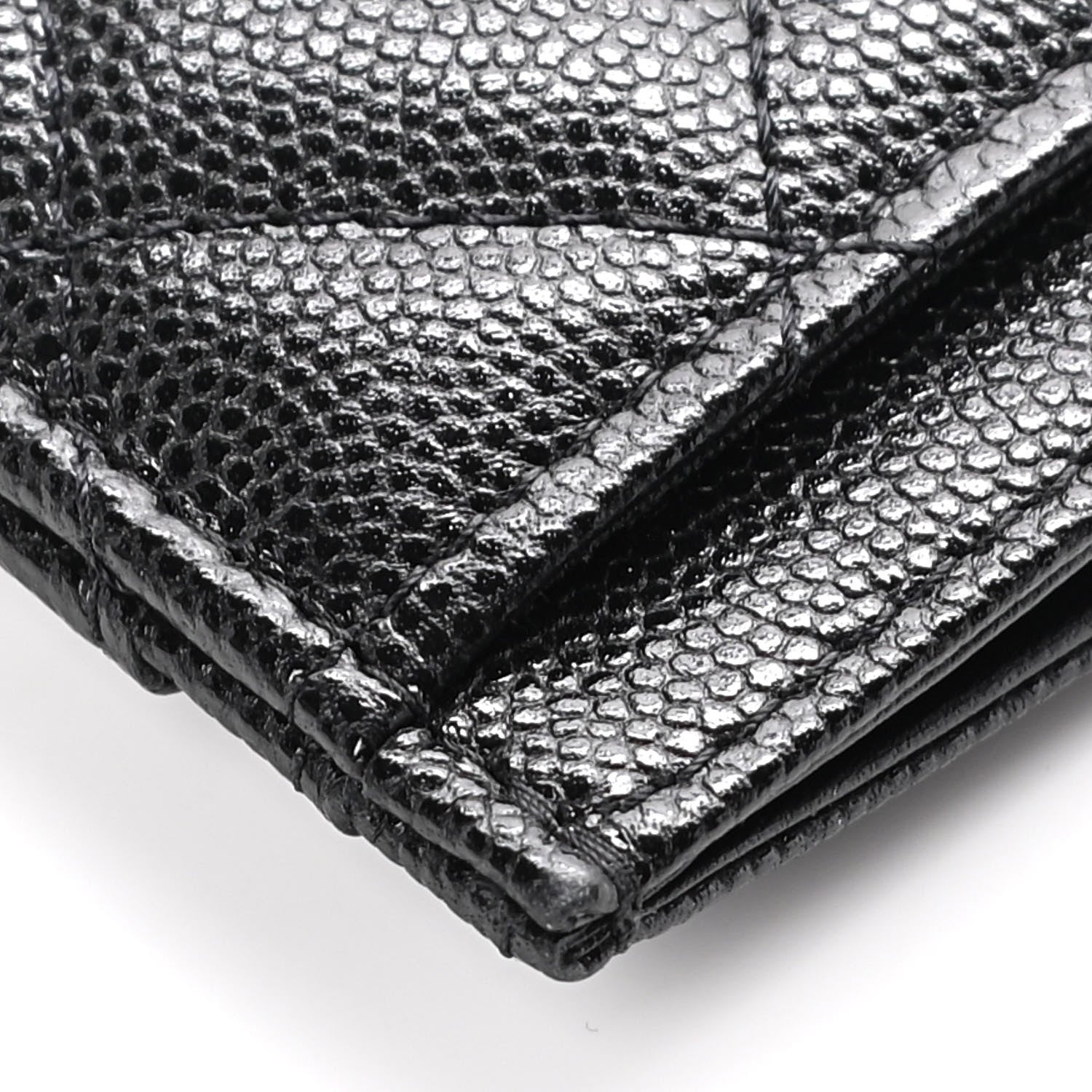 Chanel Caviar Quilted French New Wave Card Holder Black 10 of 14