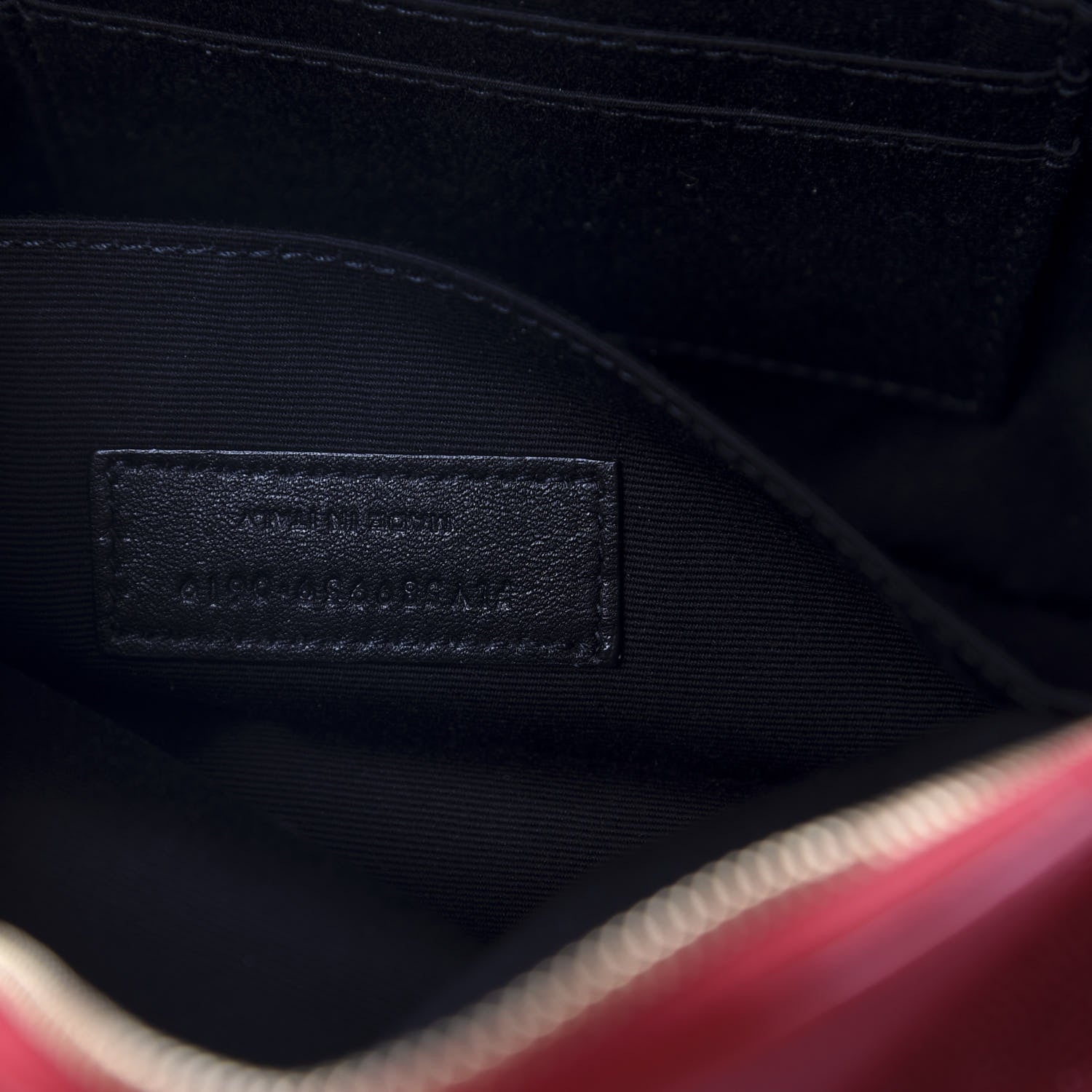 Saint Laurent Grain De Poudre Monogram Belt Bag Rouge Eros 9 of 11