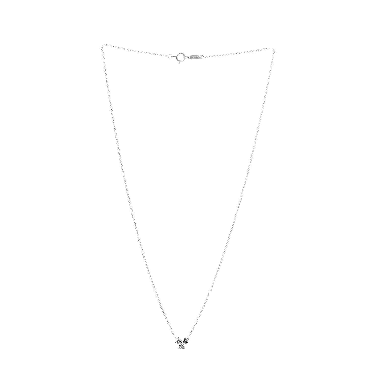 Tiffany Platinum Diamond Aria Pendant Necklace 3 of 5