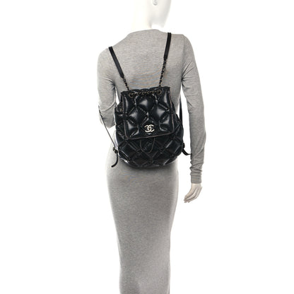 Chanel Calfskin Quilted Chesterfield Backpack Black 2 of 10