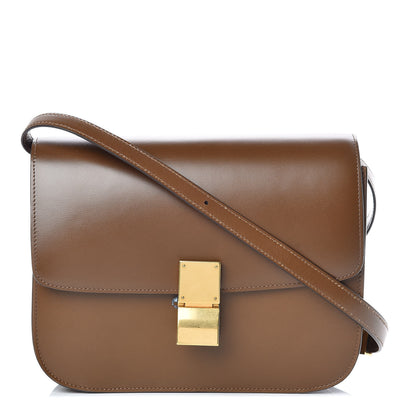 Celine Box Calfskin Medium Classic Box Flap Bag Camel 1 of 9