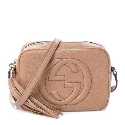 Gucci Pebbled Calfskin Small Soho Disco Bag Camelia 1 of 8