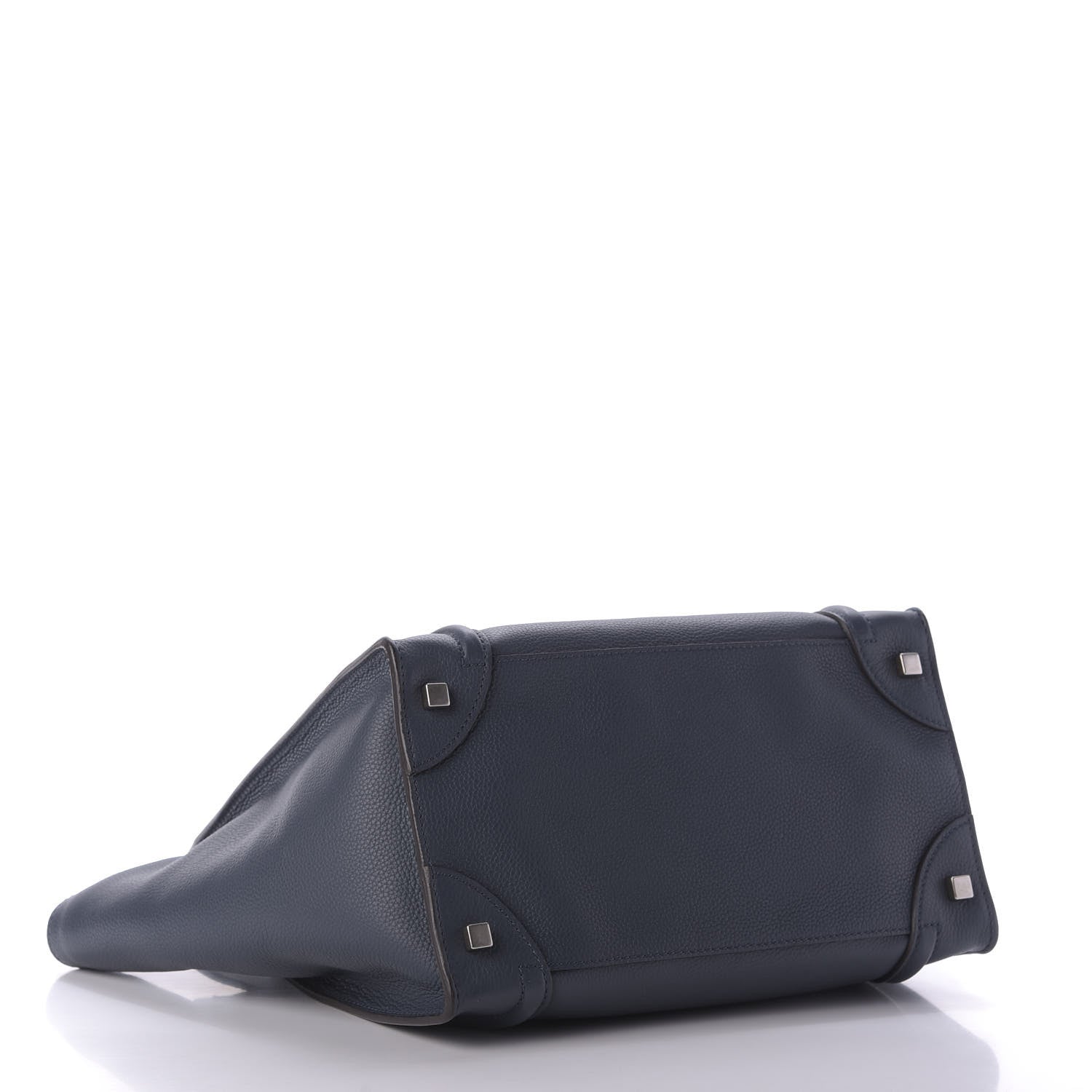 Celine Drummed Calfskin Mini Luggage Orage 4 of 10