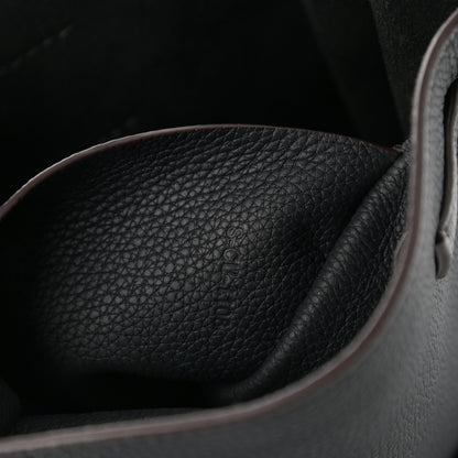 Celine Supple Grained Calfskin Long Strap Big Bag Bucket Black 7 of 10