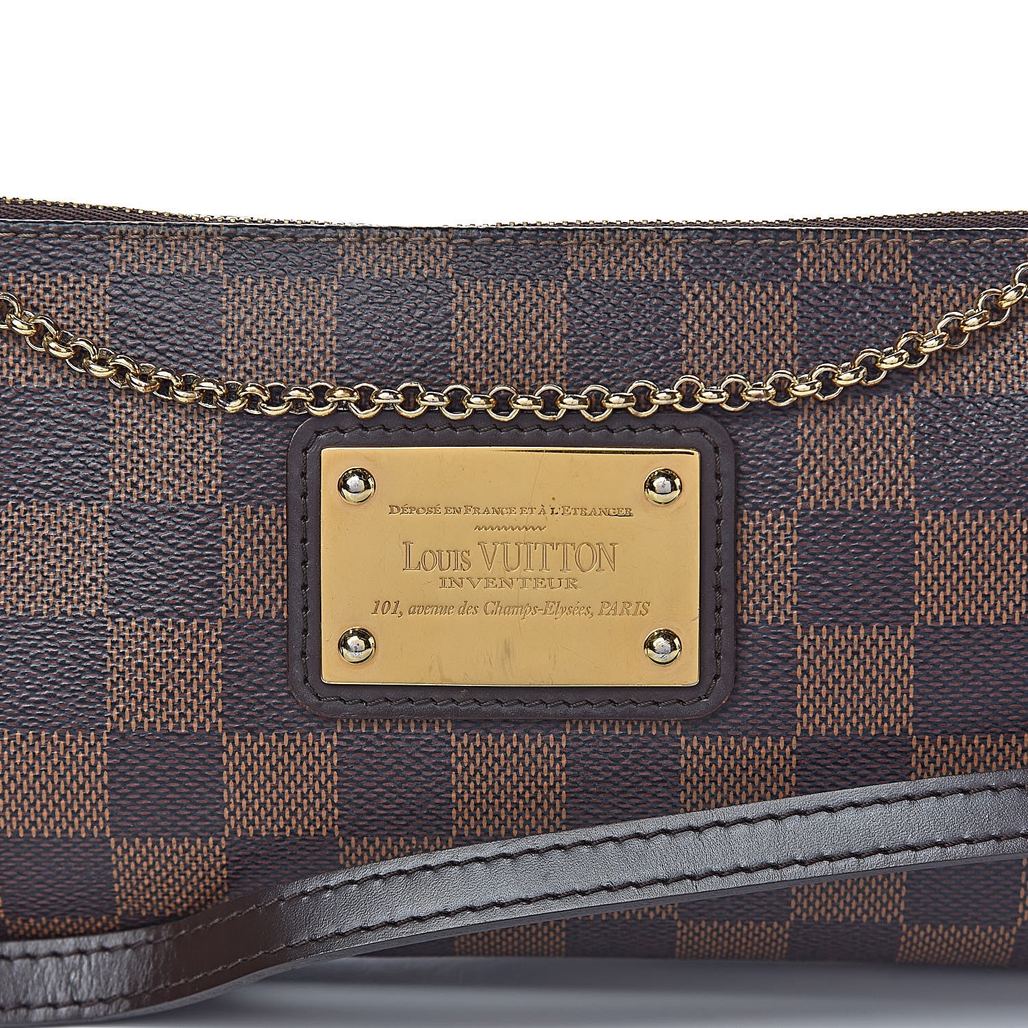 Louis Vuitton Damier Ebene Eva Clutch 13 of 13