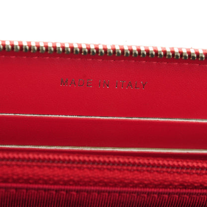 Chanel Caviar Quilted Large Gusset Double Zip Around Wallet Red 7 of 8