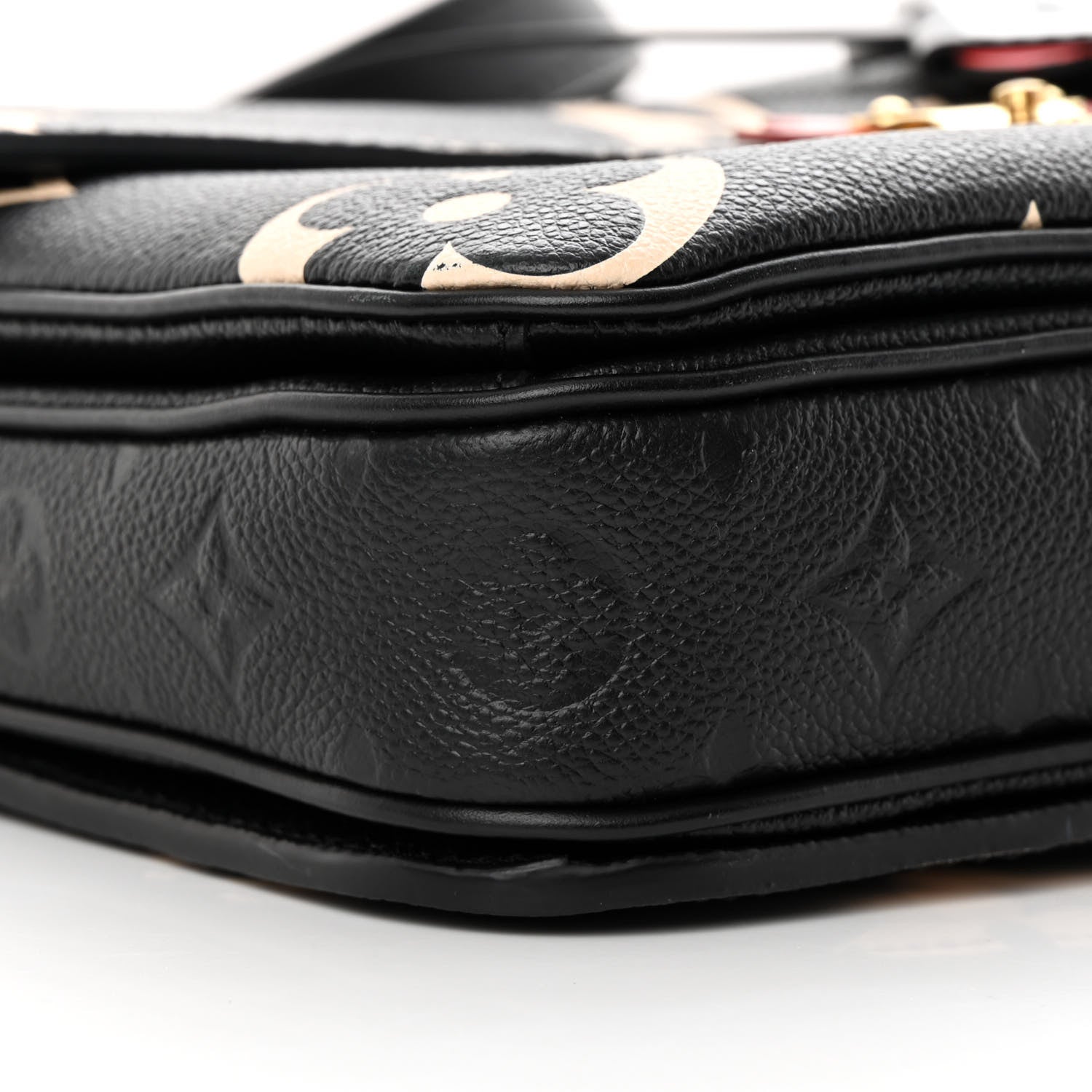 Louis Vuitton LOUIS VUITTON Empreinte Monogram Giant Crafty Pochette Metis Black Creme 8 of 12