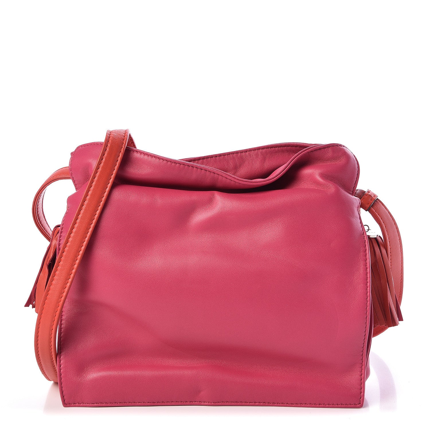 Loewe Calfskin Flamenco Shoulder Bag Magenta 1 of 10